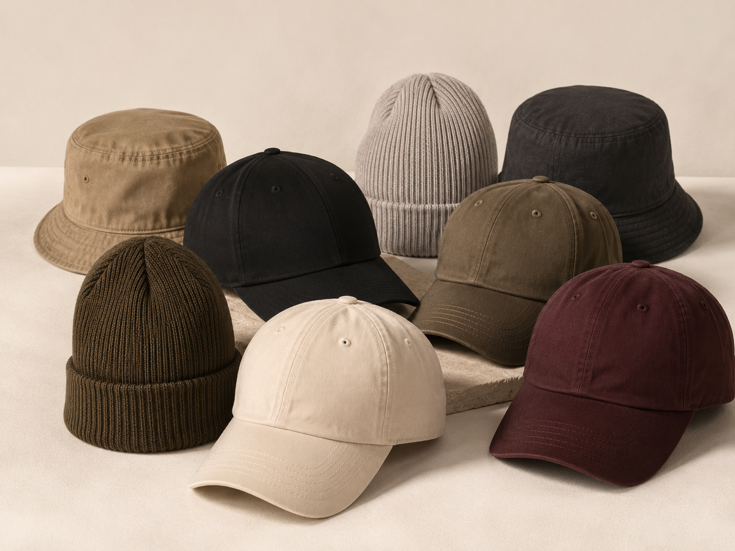 Custom headwear category samples